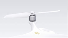 Load image into Gallery viewer, DJI Phantom 4 Pro V2.0 New 9455S Low-Noise Quick-Release Propellers 2 Pairs Pack,White with Luckybird USB Reader