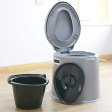 Load image into Gallery viewer, Basicwise Portable Travel Toilet for Camping and Hiking