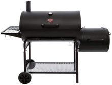 Load image into Gallery viewer, Char-Griller Smokin&#39; Champ Charcoal Grill Horizontal Smoker in Black