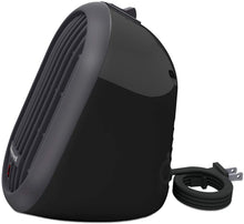 Load image into Gallery viewer, Honeywell HCE100B Heat Bud Ceramic Heater Black Energy Efficient Space Saving Portable Personal Heater With 2 Heat Settings for Home, School, Office