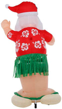 Load image into Gallery viewer, Home Accents Holiday Inflatable Santa Dances The Hula Airblown 6 ft. Pre-lit LED