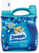 Load image into Gallery viewer, Snuggle Exhilarations "Blue Iris" Fabric Softener Liquid, 96 Fl Oz, 112 Loads