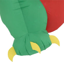 Load image into Gallery viewer, Home Accents Christmas Decoration Animated Inflatable Kaleidoscope Dragon with Santa Hat 12 ft.