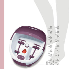 Load image into Gallery viewer, Beurer FB21 Luxury Bubble Foot Bath Spa, Water Tempering, Relaxing Vibration Massage and Bubble with Pedicure Attachments, portable foot soaking tub to use before pedicure, foot reflex zone massage