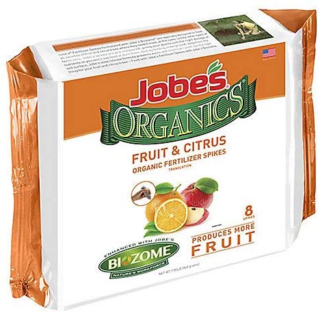 Easy Gardener Jobes Organics Fruit and Nut Tree Spikes 8 Count