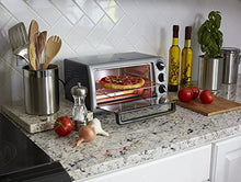 Load image into Gallery viewer, Proctor Silex 4-Slice Modern Countertop Toaster Oven with Bake Pan, Black (31122)