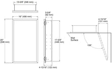 Load image into Gallery viewer, Kohler K-Cb-Clr1620Fs Frameless 16 Inch X 20 Inch Aluminum Bathroom Medicine Cabinet; Recess Installation Only