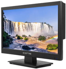Load image into Gallery viewer, Sceptre 18" LED HDTV HDMI VGA USB Clear QAM, Brushed Black 2019 (E185BV-SSC)
