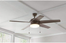 Load image into Gallery viewer, Portwood 60 in. LED Espresso Bronze Ceiling Fan and WiFi Remote Control works with Google and Alexa