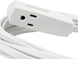 15 ft. 16/3 Indoor Banana Tap Extension Cord, White (5-Pack)