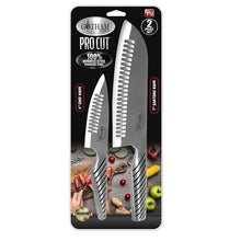 Load image into Gallery viewer, Gotham Steel Pro Cut – The Japanese Style Stainless Steel Super Sharp Knife Set – 2 Pack Includes 7” Santoku Knife and 4” Chef’s Knife