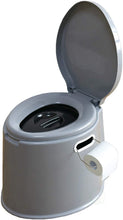 Load image into Gallery viewer, PLAYBERG Portable Travel Toilet for Camping and Hiking (Toilet with Case), Gray, 17" W x 16" D x 14" H