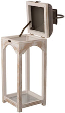 Load image into Gallery viewer, Glitzhome Mondern Farmhouse Wooden Lantern Hanging Decorative Candle Lantern for Outdoor &amp; Indoor