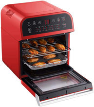 Load image into Gallery viewer, GoWISE USA Deluxe 12.7-Quarts 15-in-1 Electric Air Fryer Oven w/Rotisserie and Dehydrator + 50 Recipes