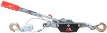 Load image into Gallery viewer, Torin Big Red Come-Along Double Gear Hand Cable Puller with 2 Hooks