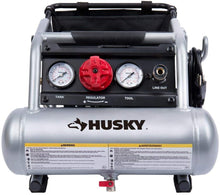 Load image into Gallery viewer, Husky 1 Gal. Portable Electric-Powered Silent Air Compressor