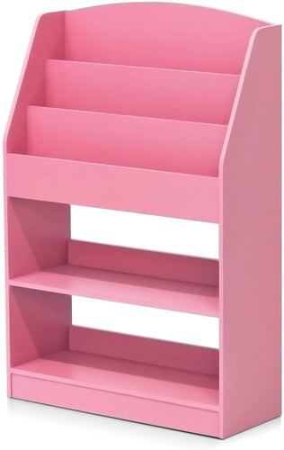 FURINNO FR16118LB Kidkanac Magazine/Bookshelf with Toy Storage