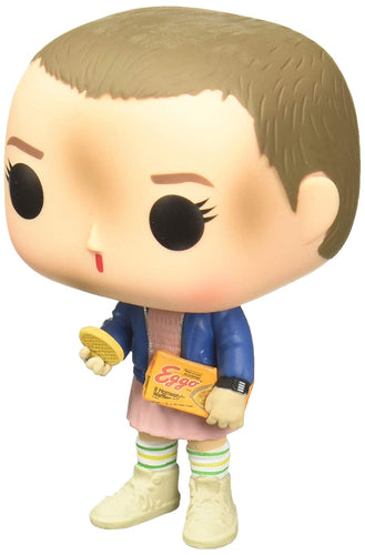 Funko Pop Stranger Things Eleven with Eggos Vinyl Figure , Styles May Vary - With/Without Blonde Wig