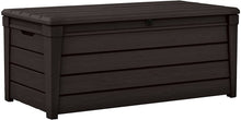 Load image into Gallery viewer, Keter Brightwood 120 Gallon Outdoor Garden Resin Patio Storage Furniture Deck Box