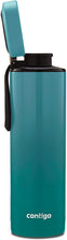 Load image into Gallery viewer, Contigo 2039256 Vacuum-Insulated Stainless Steel Water Bottle with a Quick-Twist Lid, 24 oz, Blue Corn