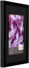 Load image into Gallery viewer, Gallery Solutions 11x14 Black Wood Wall Frame with Double Black Mat for 8x10 Image