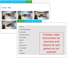 Load image into Gallery viewer, Stack 52 Bodyweight Exercise Cards: Workout Playing Card Game. Designed by a Military Fitness Expert. Video Instructions Included. No Equipment Needed. Burn Fat Build Muscle.