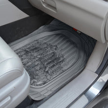 Load image into Gallery viewer, Motor Trend FlexTough Tortoise - Heavy Duty Rubber Floor Mats for Car SUV Van &amp; Truck - All Weather Protection - Deep Dish (Black)
