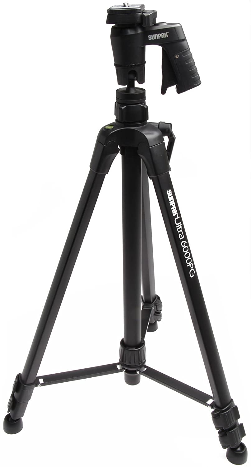 Sunpak 61-inch Ultra 6000PG PlatinumPlus Tripod with Pistol Grip Ball Head