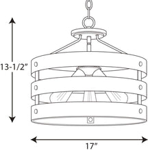 Load image into Gallery viewer, Progress Lighting P350049-143 Gulliver Three-Light Semi-Flush Convertible