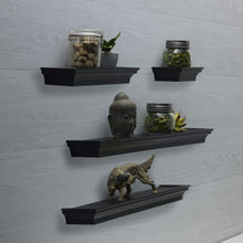 Load image into Gallery viewer, Melannco Floating Wall Mount Wood Shelves