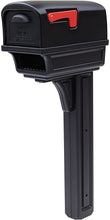 Load image into Gallery viewer, Rubbermaid Large Deluxe Plastic Mailbox and Post Combo
