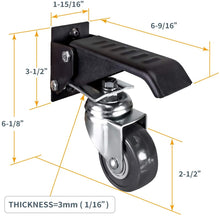 Load image into Gallery viewer, POWERTEC Quick-Release Workbench Caster Plates