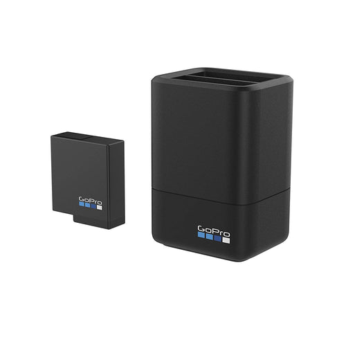 GoPro Dual Battery Charger + Battery for HERO7/HERO6 Black/HERO5 Black (GoPro Official Accessory)