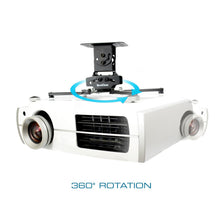 Load image into Gallery viewer, QualGear PRB-717-BLK Universal Ceiling Mount Projector Accessory
