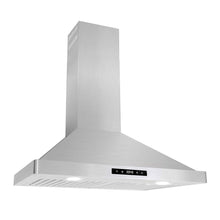 Load image into Gallery viewer, Cosmo Wall Mount Range Hood with Soft Touch Controls, LED Lighting and Permanent Filters