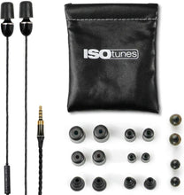 Load image into Gallery viewer, ISOtunes Wired Earplug Headphones, Recently Improved, 29 NRR, Noise Cancelling Mic, IPX5 Waterproof, Ultra-Durable Braided Wire, OSHA Compliant Noise Isolating Earbuds