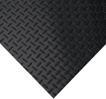 Load image into Gallery viewer, Rubber-Cal "Diamond Plate Rubber Flooring Rolls, 3mm x 4ft Wide Rolls