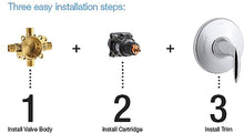Load image into Gallery viewer, Kohler K-8304-KS-NA Rite-Temp Pressure-Balancing Valve Body and Cartridge Kit with Service Stops