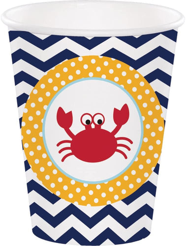 Ahoy Matey Hot Cold Cup 9oz 8ct [Contains 7 Manufacturer Retail Unit(s) Per Amazon Combined Package Sales Unit] - SKU# 377226