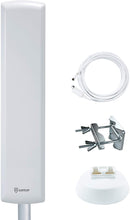 Load image into Gallery viewer, ANTOP AT-402 Flat-Panel Outdoor/Indoor TV Antenna with High Gain-60 Miles Long Range Digital TV Antenna with Multi-Directional Reception - 40ft Detachable Coaxial Cable - HD/4K UHD Ready