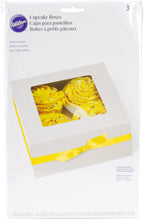 Load image into Gallery viewer, Wilton 3-Pack 4 Cavity Cupcake Box, White