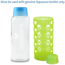 Load image into Gallery viewer, Aquasana Rainbow Silicone Sleeves with Matching Lids, fits Aquasana Brand 18oz Glass Water Bottles, 6-pack