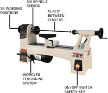 Load image into Gallery viewer, Jet JWL-1015 Wood Working Lathe