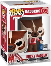 Load image into Gallery viewer, Bucky Badger [UW]: Funk o Pop! College Vinyl Figure Bundle with 1 Compatible &#39;ToysDiva&#39; Graphic Protector (009 - 44422 - B)