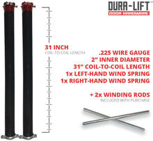 Load image into Gallery viewer, DURA-LIFT .225 x 1.75&quot; x 31&quot; Torsion Garage Door Spring (Red)