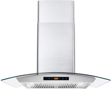 Load image into Gallery viewer, Cosmo Wall Mount Range Hood with Soft Touch Controls, LED Lighting and Permanent Filters