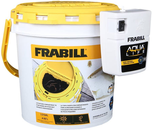Frabill Dual Bait Bucket- Insulated/Aerator