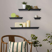 Load image into Gallery viewer, Melannco Floating Wall Mount Wood Shelves