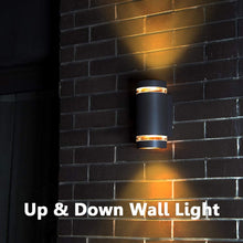 Load image into Gallery viewer, LUTEC LED Porch Sconce Light Square Up and Down Wall Light Modern Outdoor Bedroom Wall Lamp Bedroom