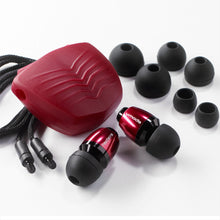 Load image into Gallery viewer, V-MODA Faders Tuned Metal Earplugs - Rouge